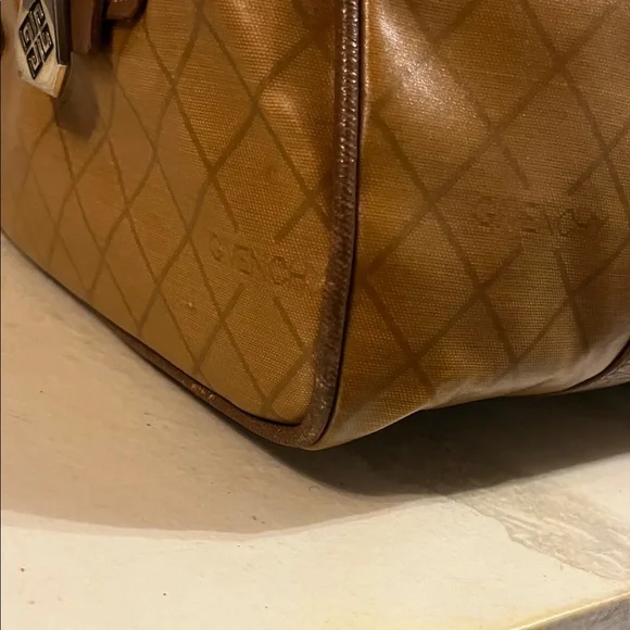 Givenchy Tan and Brown Duffel Bag